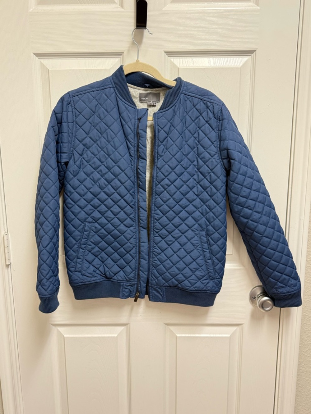 Vince Blue Quilted Jacket